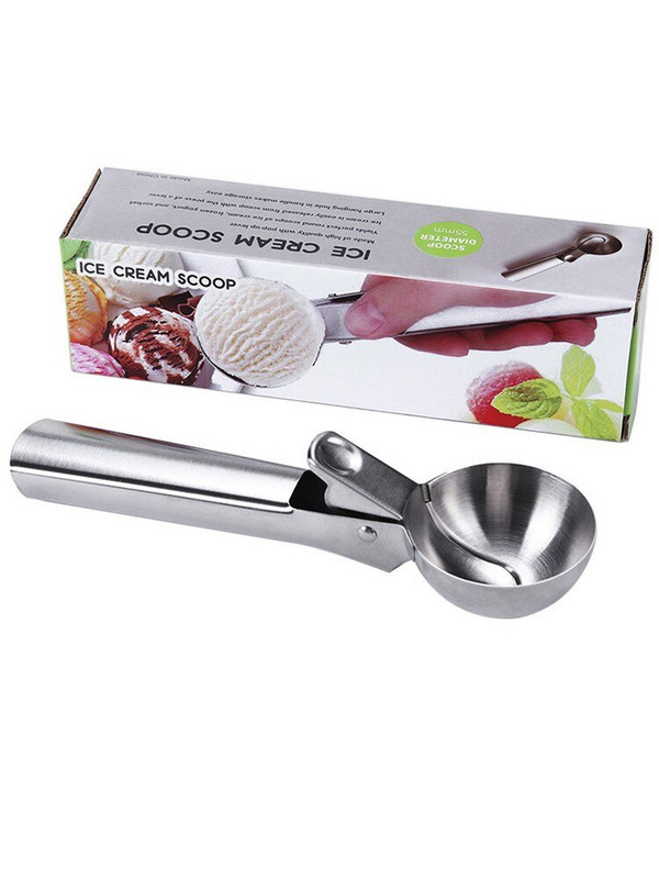 7-palcová prémiová nerezová oceľová naberačka na zmrzlinu, guľa na vykopávanie melónu, ideálna na mrazený jogurt, zmrzlinové poháre, kuchynský gadget