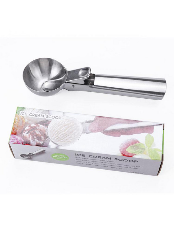 7-palcová prémiová nerezová oceľová naberačka na zmrzlinu, guľa na vykopávanie melónu, ideálna na mrazený jogurt, zmrzlinové poháre, kuchynský gadget