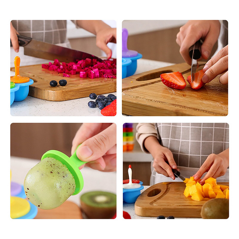Prenosná forma na zmrzlinu, forma na nanuky v potravinárskej kvalite, výrobca guľôčok na detské DIY nástroje na doplnenie potravín, ovocné kokteily, príslušenstvo