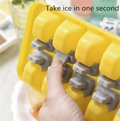 Vytvorte ľad za jednu sekundu, 14 mriežok, zásobník na ľad, ovocný výrobník ľadu, DIY, kreatívna malá forma na ľad, kuchynské príslušenstvo, ovládanie jedným tlačidlom
