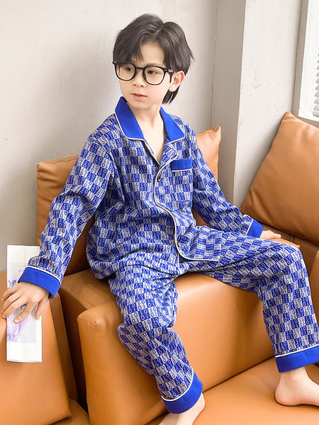 Detské kockované pyžamo pre chlapcov