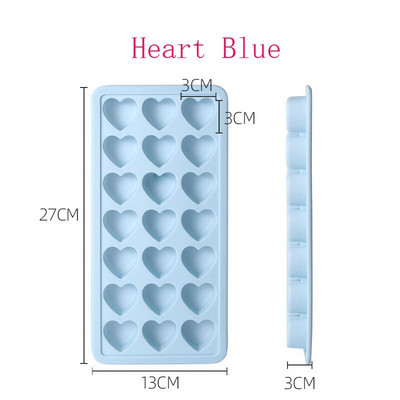 Silikónová miska na ľadové kocky s PP krytom, kuchynské pomôcky, príslušenstvo, letné srdce, okrúhle, plne mäkké silikónové výrobníky ľadových guľôčok