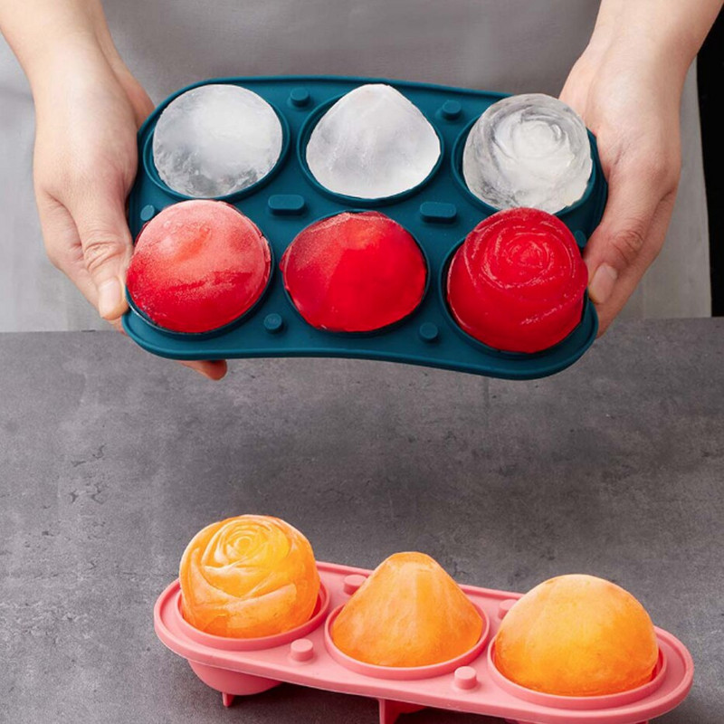 Silikónová forma Rose Diamond Ball, výrobca kociek ľadu, forma na čokoládu, tácka na zmrzlinu, nástroj na výrobu whisky, vína, koktailu, kocka ľadu