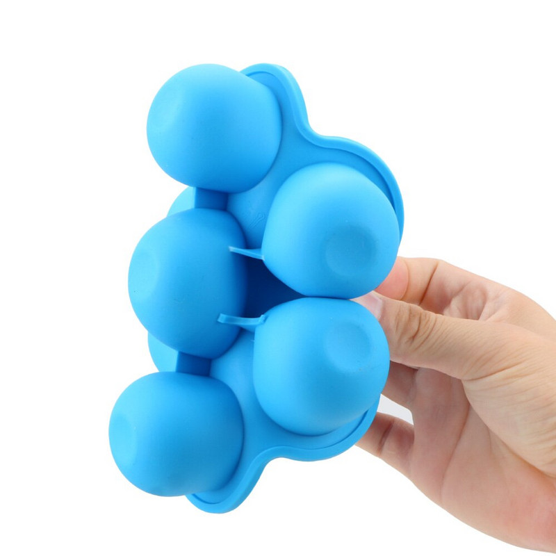 Forma na ľadové nanuky 7 otvorov, tácka na výrobu zmrzlinových guľôčok, kuchynské náradie, silikónová forma na nanuky potravinárskej kvality, príslušenstvo na ovocné kokteily