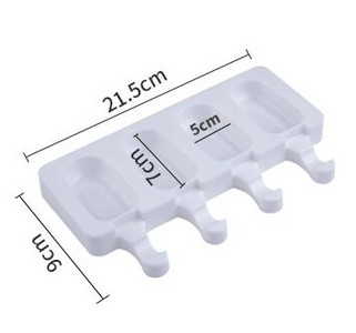 4/8 Cell Magnum Silikoninė Forma Silikoninė Ledų Forma Popsicle Formos „Pasidaryk pats“ ledų formelės Ledų formavimo formavimo formelės ledų padėklas