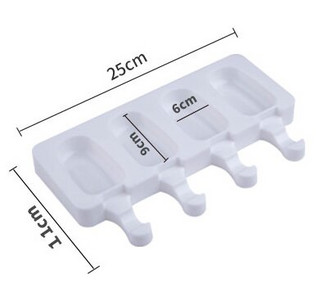 4/8 Cell Magnum Silikoninė Forma Silikoninė Ledų Forma Popsicle Formos „Pasidaryk pats“ ledų formelės Ledų formavimo formavimo formelės ledų padėklas