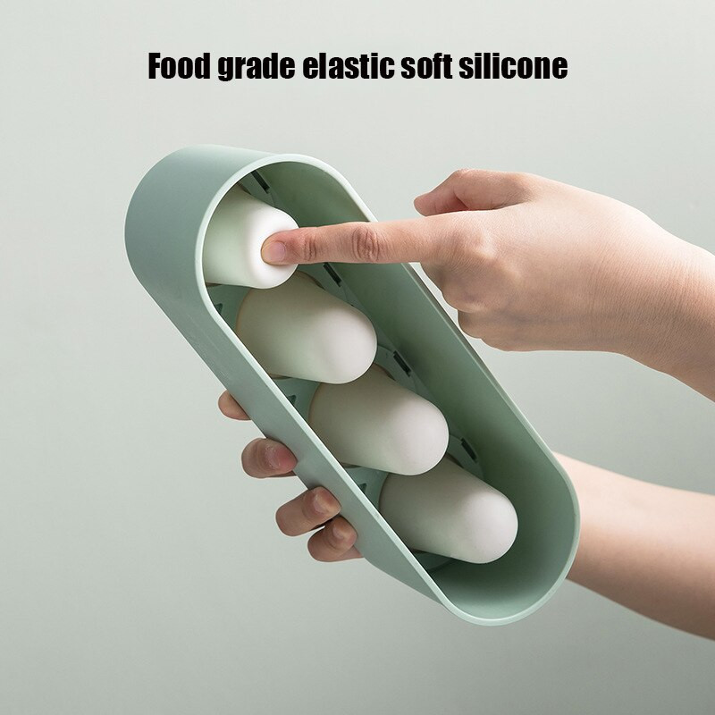 Sada foriem na nanuky, 4 kusy, domáci silikónový výrobník nanukov, ľahko uvoľniteľné formy na zmrzlinu, opakovane použiteľné kuchynské formy na nanuky