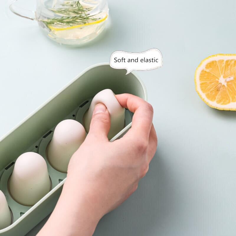 Nová 4-dierková silikónová forma na zmrzlinu, kuchynské náradie, krabička na zmrzlinu pre deti, darčeková krabička na zmrzlinu, forma na ľad, dezert, výroba nanukov