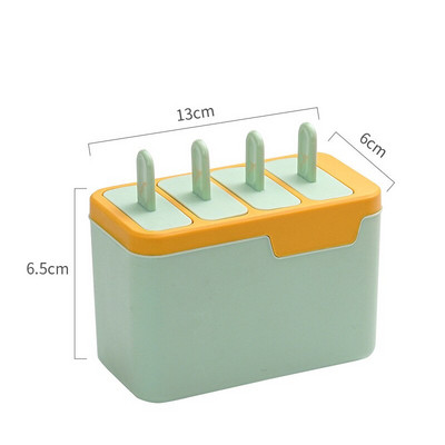 Plastový výrobník nanukov potravinárskej kvality, 4 mriežky, forma na zmrzlinu, letné ovocné formy na zmrzlinu, tácka na ľadové kocky