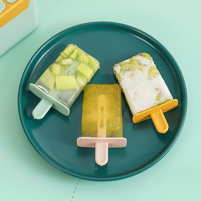 Plastový výrobník nanukov potravinárskej kvality, 4 mriežky, forma na zmrzlinu, letné ovocné formy na zmrzlinu, tácka na ľadové kocky