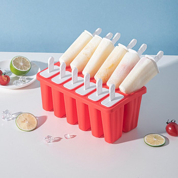Mosodo Ice Cream Sticks Mold DIY Popsicle Mold Силиконова форма Ice Lolly Mold With Stick Homemade Popsicle Ice Stick Кухненски инструменти
