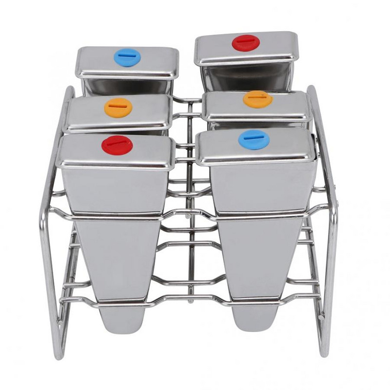 3/6/10 ks nerezových foriem na nanuky, držiak na zmrzlinu, tyčinky na nanuky, formy na zmrzlinu, okrúhly/plochý výrobník nanukov