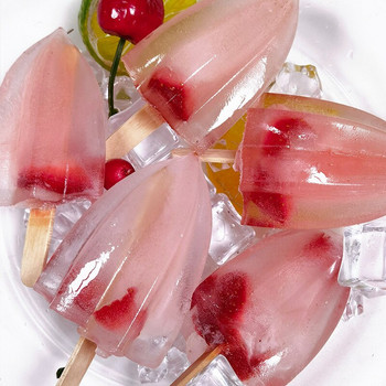 Καλούπι Carambola Fruit Ice Cream For Food Grade σιλικόνης DIY φόρμα για Popsicle με καπάκι Σπιτικές φόρμες για παγωτομηχανή