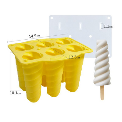 Forma na zmrzlinu s karambólou, silikónová forma na nanuky s viečkom, domáce formy na výrobu nanukov