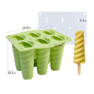 Forma na zmrzlinu s karambólou, silikónová forma na nanuky s viečkom, domáce formy na výrobu nanukov