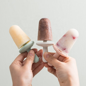 Направи си сам Кутия за сладолед Форма за лед Popsicle Домашна кутия за приготвяне на Popsicle Хладилник Бърз фризер Силиконова форма за сладолед