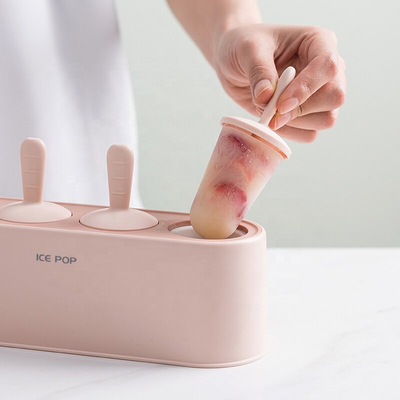 Silikónová forma na zmrzlinu DIY, forma na ľad, nanuk, domáca krabica na výrobu nanukov, chladnička, rýchlomraznička