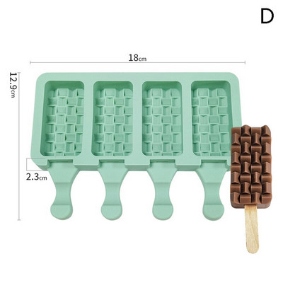 Silikónová forma na zmrzlinu, kreatívna forma na pečivo, forma na zmrzlinu