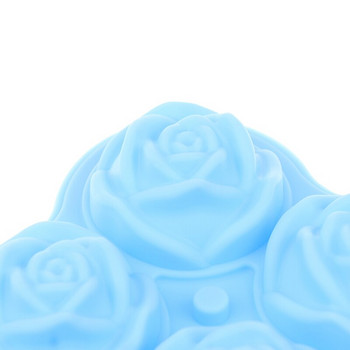 4/6 слота Силиконова форма Форма за сапун Декорация на торта Цвете Роза Форми за форми на кубчета лед Направи си сам 3d глина от смола Шоколадов лед за печене Ръчно изработени