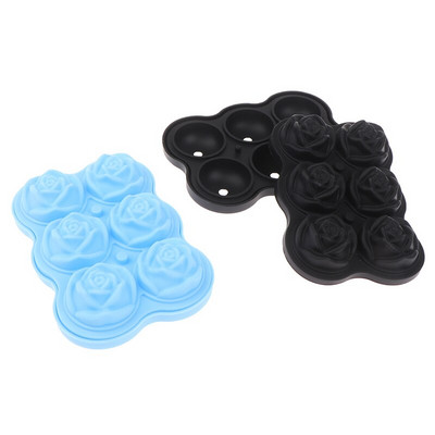 Silikónová forma na mydlo, 4/6 slotov, forma na tortu, kvet, ruža, kocka ľadu, formy na výrobu DIY 3D živice, hliny, čokolády, ľadu, ručne vyrábané