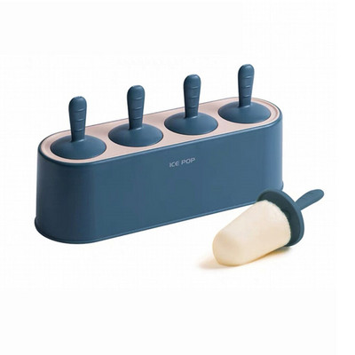 4 kusy ľahko uvoľňovateľných foriem na zmrzlinu, sada foriem na nanuky, domáci silikónový výrobník nanukov, opakovane použiteľný kuchynský formičky na nanuky