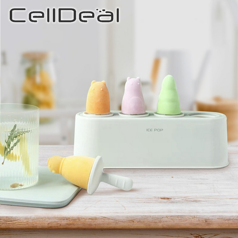 4 kusy ľahko uvoľňovateľných foriem na zmrzlinu, sada foriem na nanuky, domáci silikónový výrobník nanukov, opakovane použiteľný kuchynský formičky na nanuky