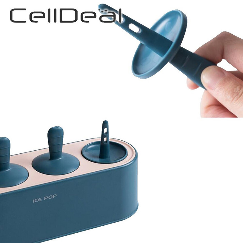 4 kusy ľahko uvoľňovateľných foriem na zmrzlinu, sada foriem na nanuky, domáci silikónový výrobník nanukov, opakovane použiteľný kuchynský formičky na nanuky