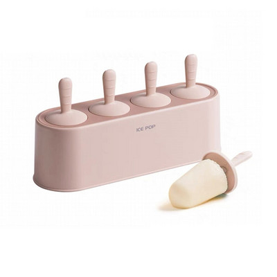 Sada foriem na nanuky so 4 mriežkami, domáci silikónový výrobník nanukov, ľahko uvoľniteľné formy na zmrzlinu, opakovane použiteľné formy na DIY, kuchynské pomôcky