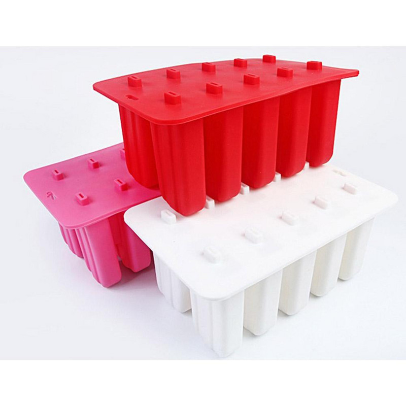 10-dierková silikónová forma, domáca DIY forma na ľad, forma na zmrzlinu, čokoládu, kuchynské doplnky