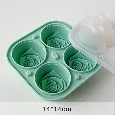 Silikónová forma na ľad s ružovou farbou, kryt na domácu whisky, ľadový artefakt, želé, potravinárska kvalita