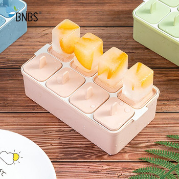 Αρχική Σελίδα DIY Ice Mold Cube Tray 8 Grids Ice Cream Plastic Mold with Handle Ice Shape Cubes Maker Εργαλεία μαγειρέματος Αξεσουάρ κουζίνας