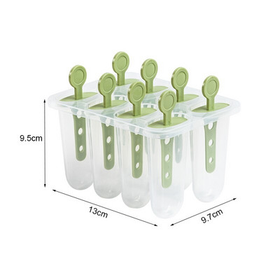 Domáca DIY forma na ľad, 8 mriežok, plastová forma na zmrzlinu s rukoväťou, výrobník ľadových kociek, kuchynské náradie, kuchynské príslušenstvo