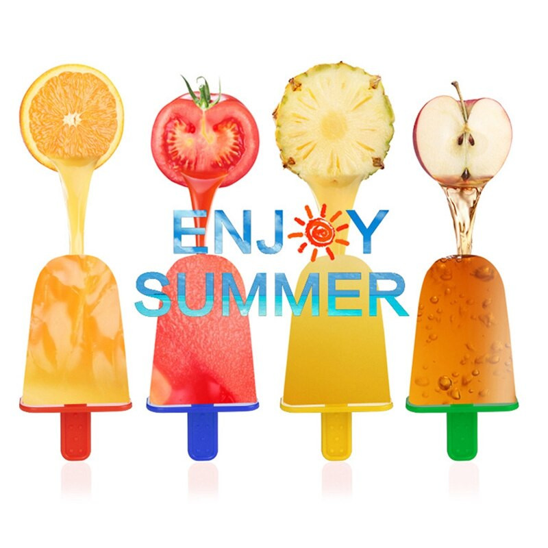 Balenie 2 foriem na nanuky, výrobca nanukov, forma na nanuk, forma na zmrzlinu, opakovane použiteľné, ľahko uvoľniteľné formy na praskanie ľadu