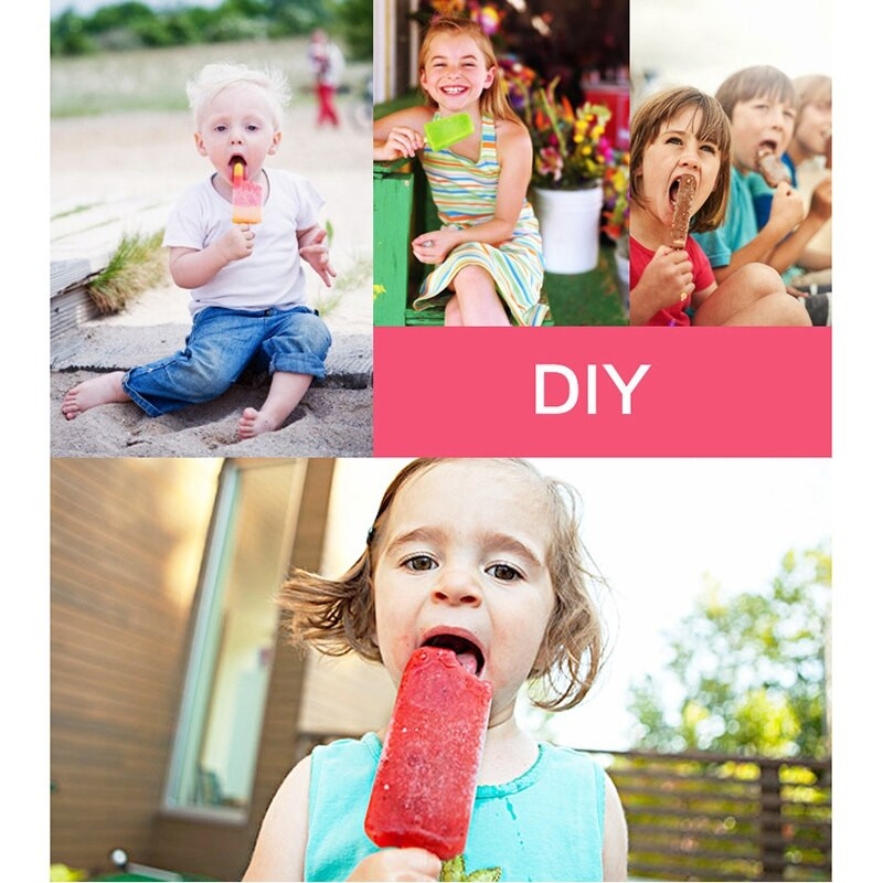 Balenie 2 foriem na nanuky, výrobca nanukov, forma na nanuk, forma na zmrzlinu, opakovane použiteľné, ľahko uvoľniteľné formy na praskanie ľadu