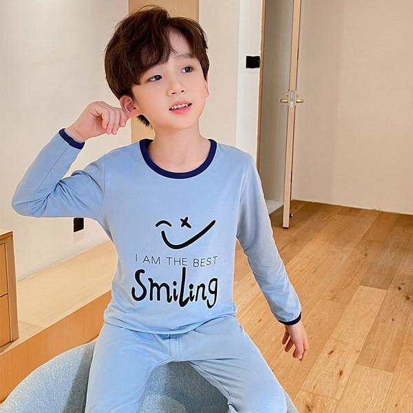 Detské dvojdielne pyžamo v modrej farbe pre chlapcov