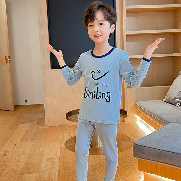 Detské dvojdielne pyžamo v modrej farbe pre chlapcov