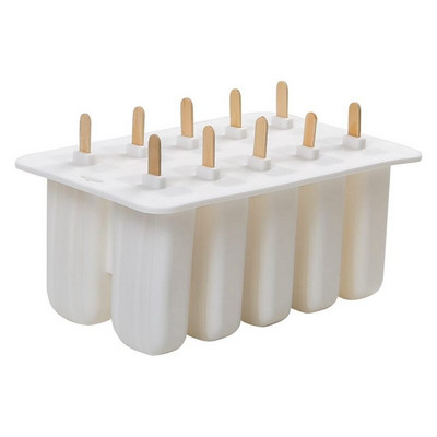 Forma na zmrzlinu zo silikónového gélu, forma na ľad, puk, forma na zmrzlinu 10 so silikónovou formou vysokej kvality