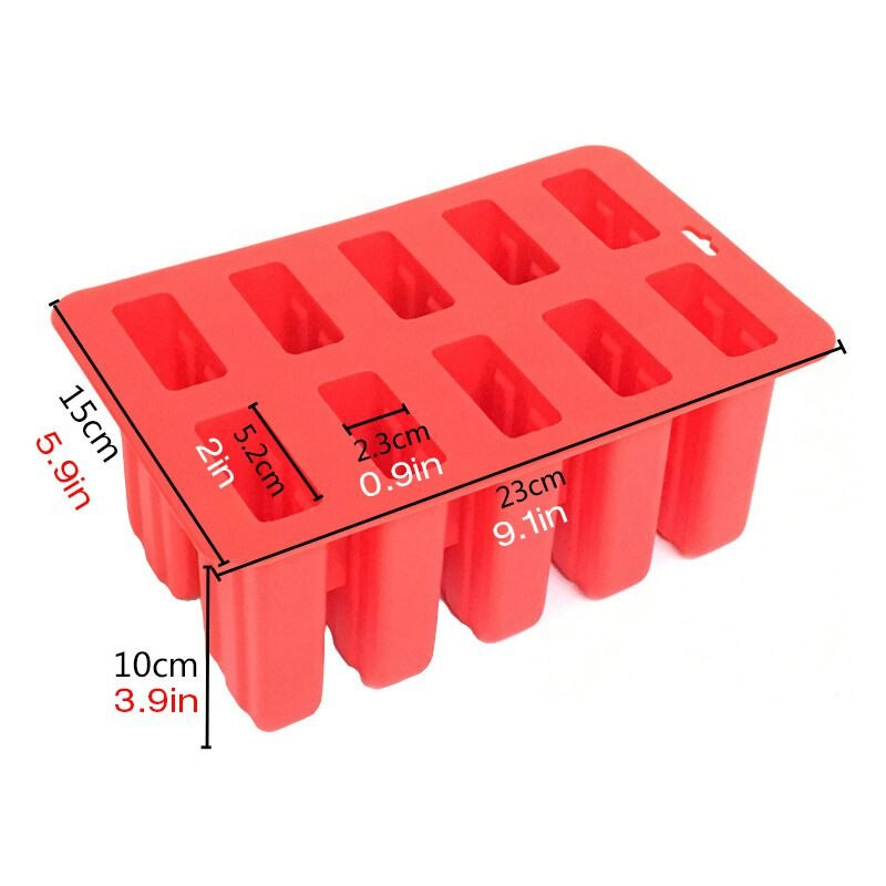 Forma na zmrzlinu zo silikónového gélu, forma na ľad, puk, forma na zmrzlinu 10 so silikónovou formou vysokej kvality