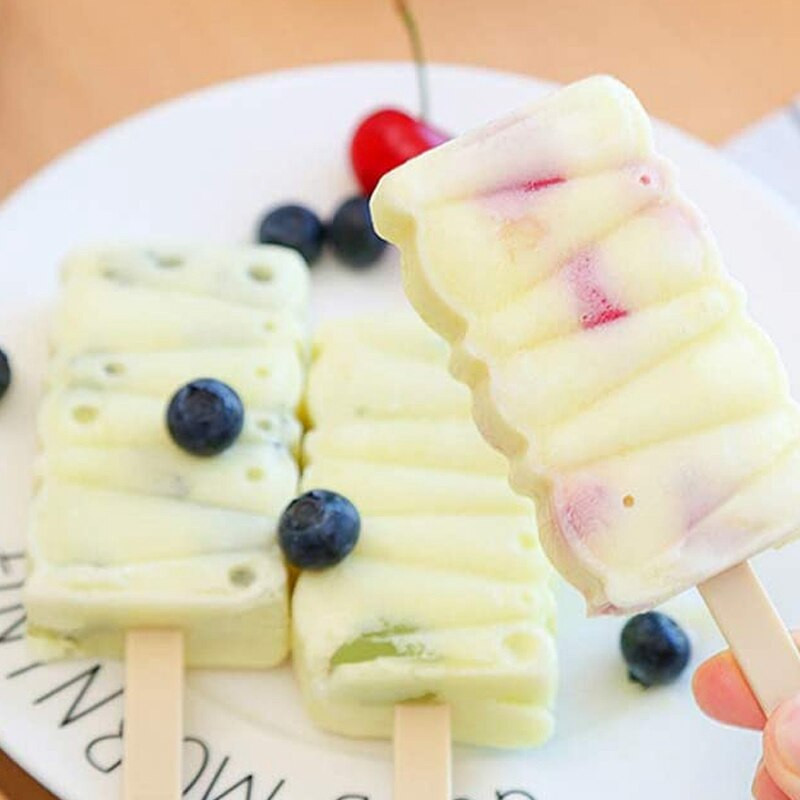 Paličky na zmrzlinu 200 ks Ručne vyrobená zmrzlina Super dlhá prírodná drevená remeselná palica (11,4 cm x 1,0 cm)