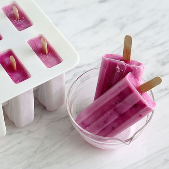 Форма за сладолед със силикагел Форма за сладолед Popsicle Тава за лед Puck Popsicle Mold Ice Cream 10 със силиконова форма с високо качество