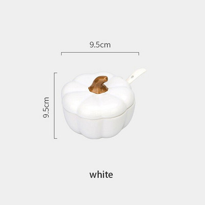 Tekvicová koreniaca krabička na ovocie, koreniaca nádoba, keramická koreniaca krabička, cukor, soľ, korenie, olej, nádržka, fľaša, kuchynské doplnky