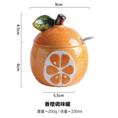Tekvicová koreniaca krabička na ovocie, koreniaca nádoba, keramická koreniaca krabička, cukor, soľ, korenie, olej, nádržka, fľaša, kuchynské doplnky