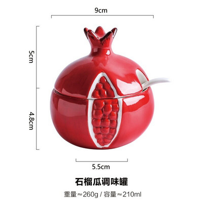 Tekvicová koreniaca krabička na ovocie, koreniaca nádoba, keramická koreniaca krabička, cukor, soľ, korenie, olej, nádržka, fľaša, kuchynské doplnky
