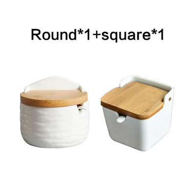 Kuchynské potreby keramické koreničky šálka na korenie a koreniaca soľ fľaštička na korenie krabička na korenie kuchynské korenie náradie