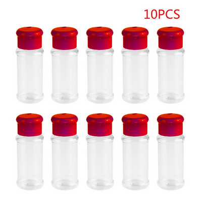 Soľnička 100ml plastová koreňová nádoba BBQ soľ držiak na korenie na grilovanie fľaše soľnička korenie kuchynská pomôcka 10/20 ks