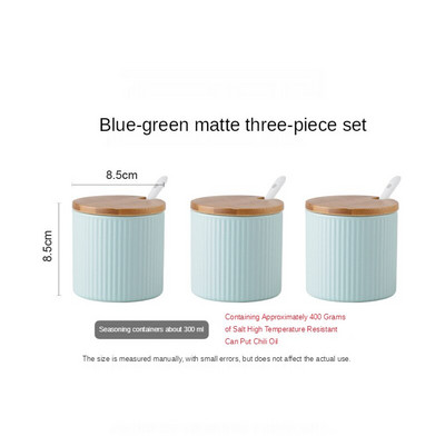 Keramická koreniaca nádoba, kombinovaná koreniaca krabica, jedna kuchynská koreniaca nádoba, glutaman sodný, cukor, soľ, koreniaca krabica pre domácnosť