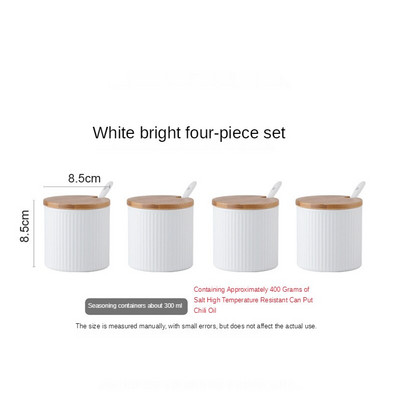 Keramická koreniaca nádoba, kombinovaná koreniaca krabica, jedna kuchynská koreniaca nádoba, glutaman sodný, cukor, soľ, koreniaca krabica pre domácnosť