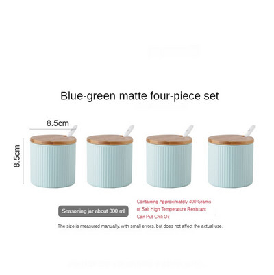 Keramická koreniaca nádoba, kombinovaná koreniaca krabica, jedna kuchynská koreniaca nádoba, glutaman sodný, cukor, soľ, koreniaca krabica pre domácnosť