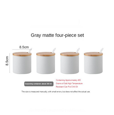 Keramická koreniaca nádoba, kombinovaná koreniaca krabica, jedna kuchynská koreniaca nádoba, glutaman sodný, cukor, soľ, koreniaca krabica pre domácnosť