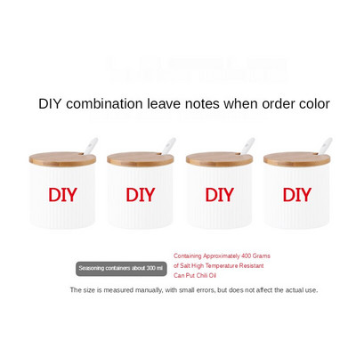 Keramická koreniaca nádoba, kombinovaná koreniaca krabica, jedna kuchynská koreniaca nádoba, glutaman sodný, cukor, soľ, koreniaca krabica pre domácnosť